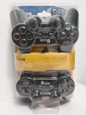 Ucom 2-in-1 Pc Dual Shock Twin Joypad Wired Usb Controller