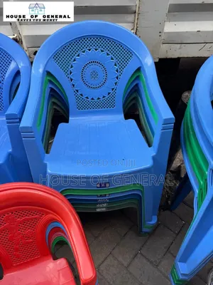 Blue Plastic Chair Strong and Durable Plastic Chair