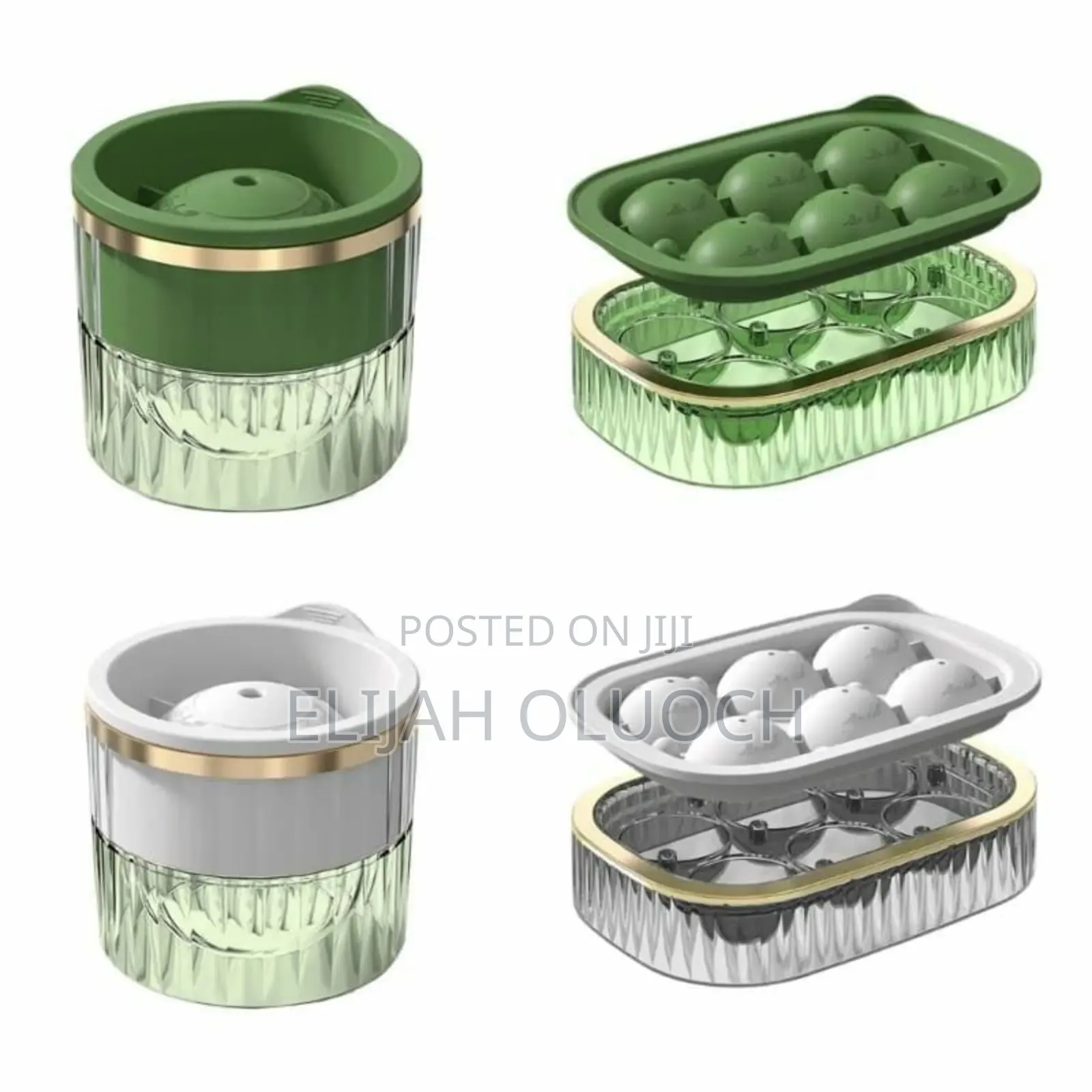 2 in 1 Ice Cube Maker With Tray and Ball Maker