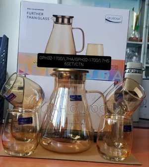 Golden Deli Glassware,7 Pc Water Set