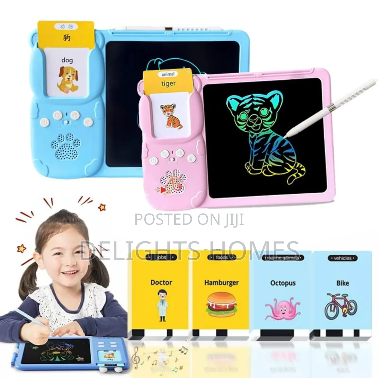 Echopad Card Reader 8 Inch LCD Kids Writing Board