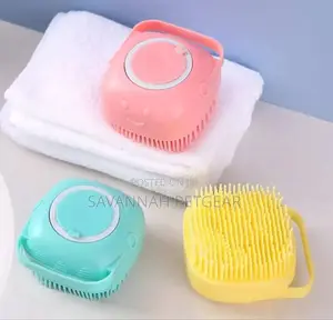 Shampoo Dispenser Massage Brush For Cats And Dogs Grooming