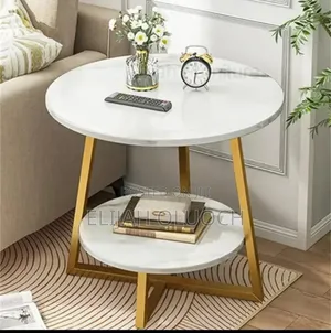 *Marble Effect Side/Bedside Table