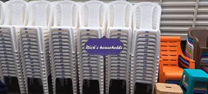 White Armless Plastic Chairs, Adix Chairs Industry