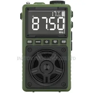 Green Lion Voyager Portable Radio With Flash Light Speaker