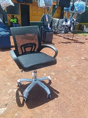 Vintage Black Mesh Office Chair Bv6tfc