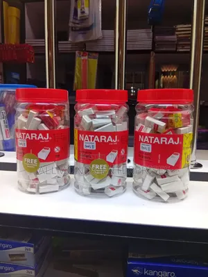Tin of 100 Pieces Nataraj Eraser/ Rubber
