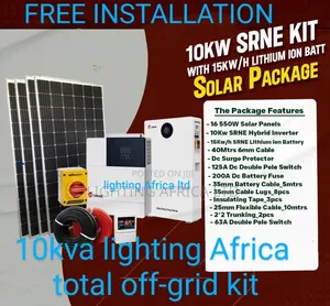 Srne 10kw Inverter +15kwh Lithium Battery Off-Grid System