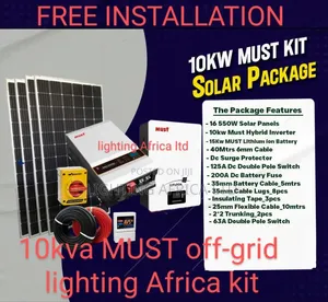 10kva VHM Inverter - 16kwh Lithium Battery - (12)615w Solar Offgrid