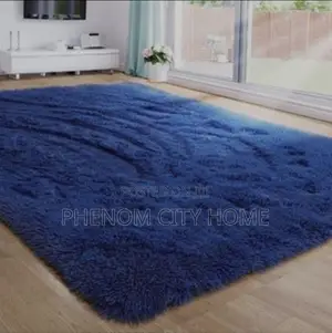 Blue Fluffy Cozy Carpets Available