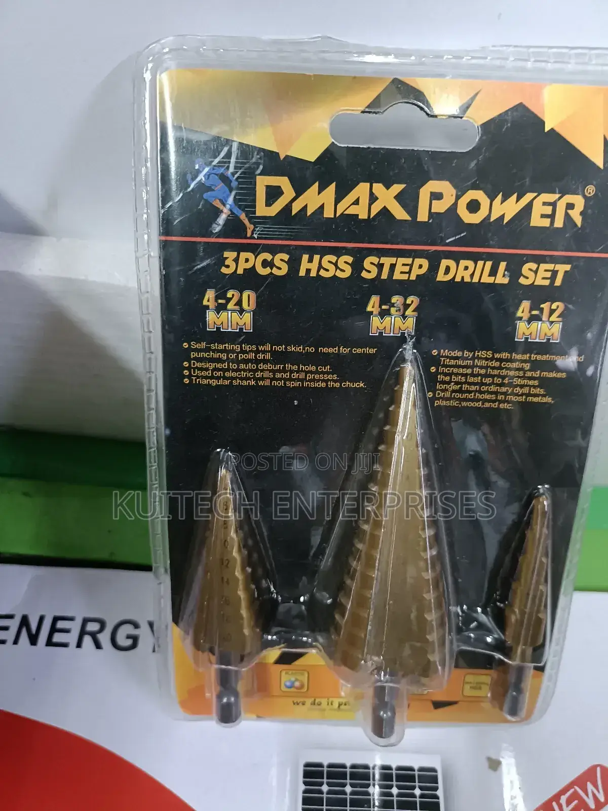 Step Drill Bit Set/ Quality Step Bit 3pcs