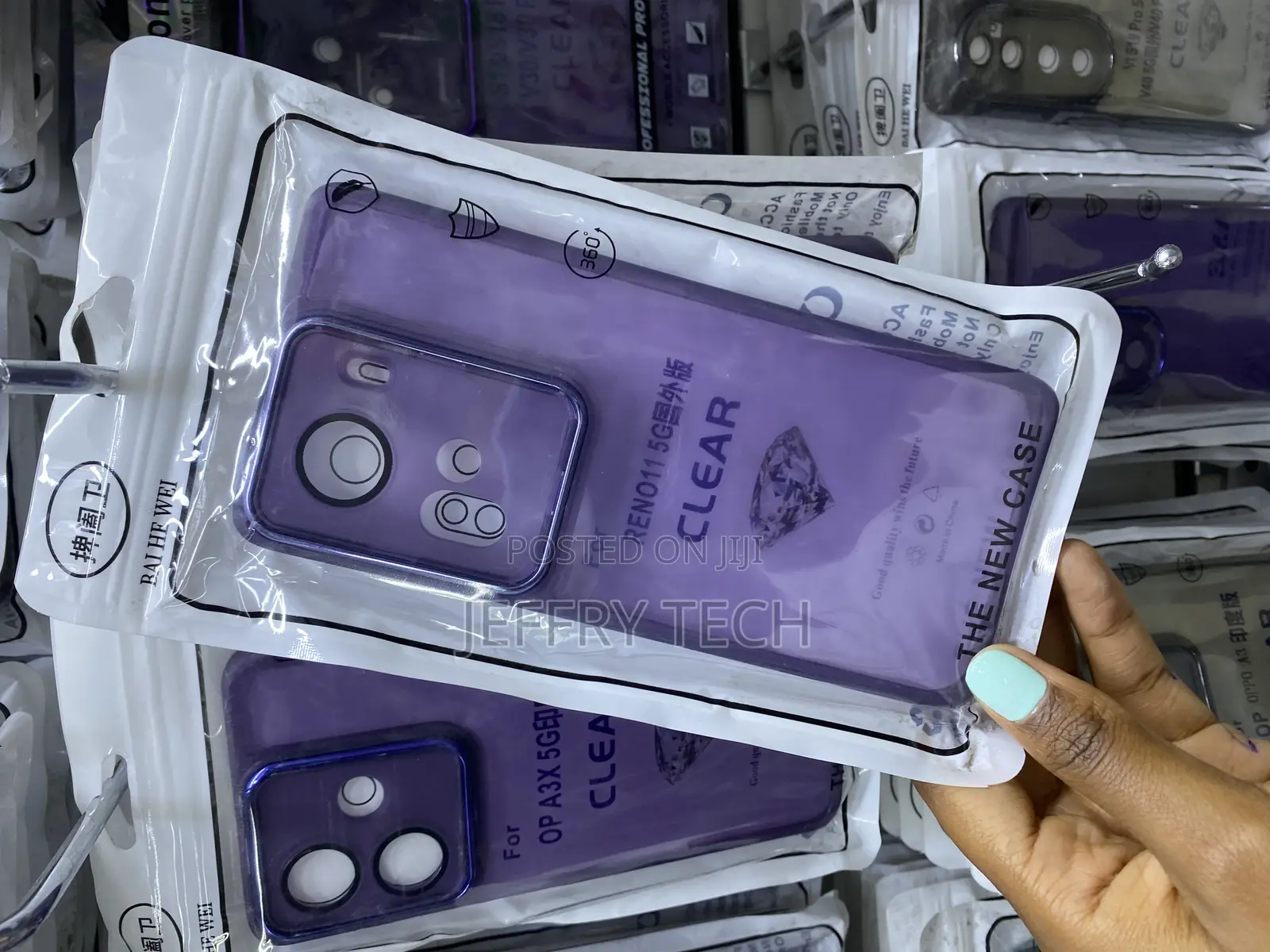 Tunne Oppo Reno 11 5g Purple Clear Full Body Case