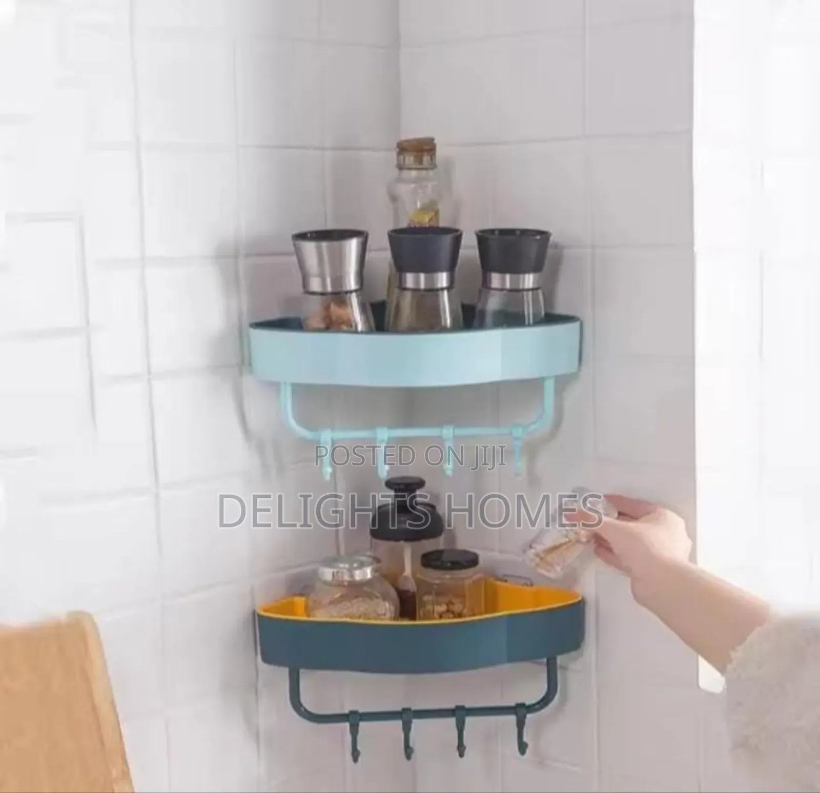 Two Colour Triangle Shelves