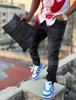 Denim Plain Jeans Fashion