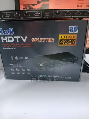 1x8 HDTV 3d Uhd 4kx2k 1in 8 Out Hdmi Splitter