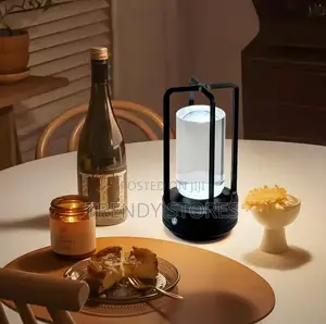 Black Stemless Table Lamp