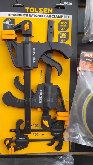 Set of 4 Quick Clamps 4 Inch to 6 Inch Tolsen 10209