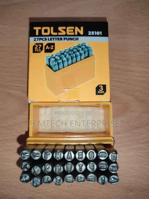 Tolsen 25101 Set of 27 Small Letters 3mm