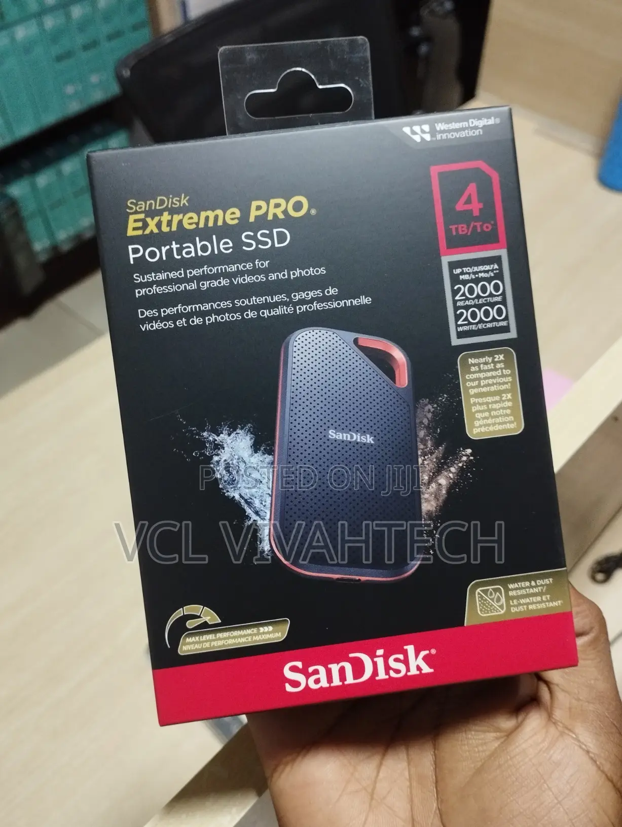 Sandisk Disk Drive - 4tb - Portable - E81