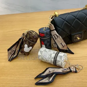 Diamond-Encrusted Lipstick Bag