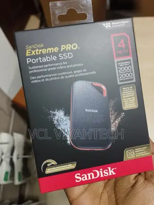 Sandisk E81 Extreme Pro Portable External SSD V2 4tb Black