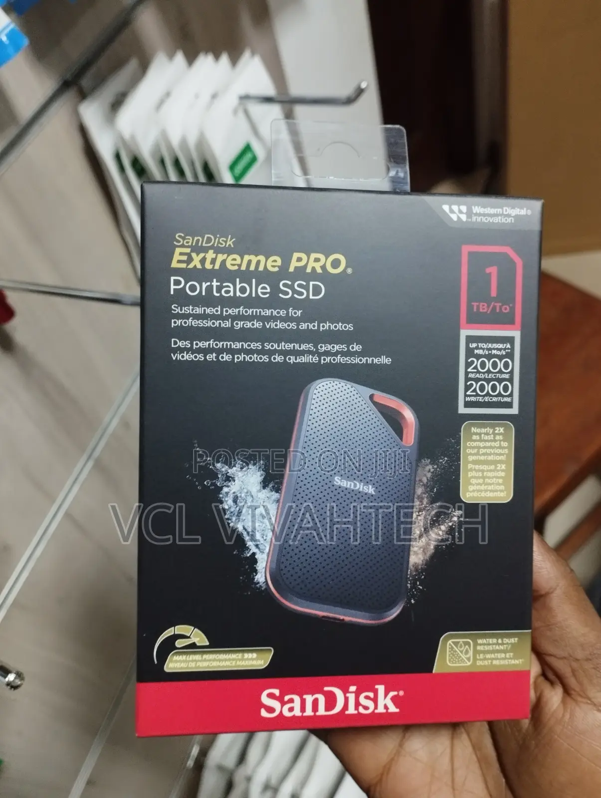Sandisk 1tb Extreme Portable External SSD E81 2000 MBPS