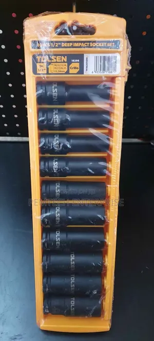 10pcs 1⁄2" Deep Impact Socket Set