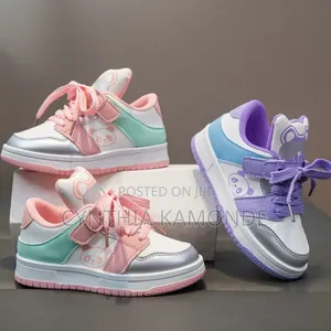Purple Pink Kids Stylish Sneakers