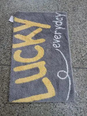 Lucky Printed Soft Woolen Doormat Available