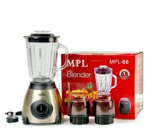 Primdale 3 in 1 Stainless Steel Glass Jar Blender