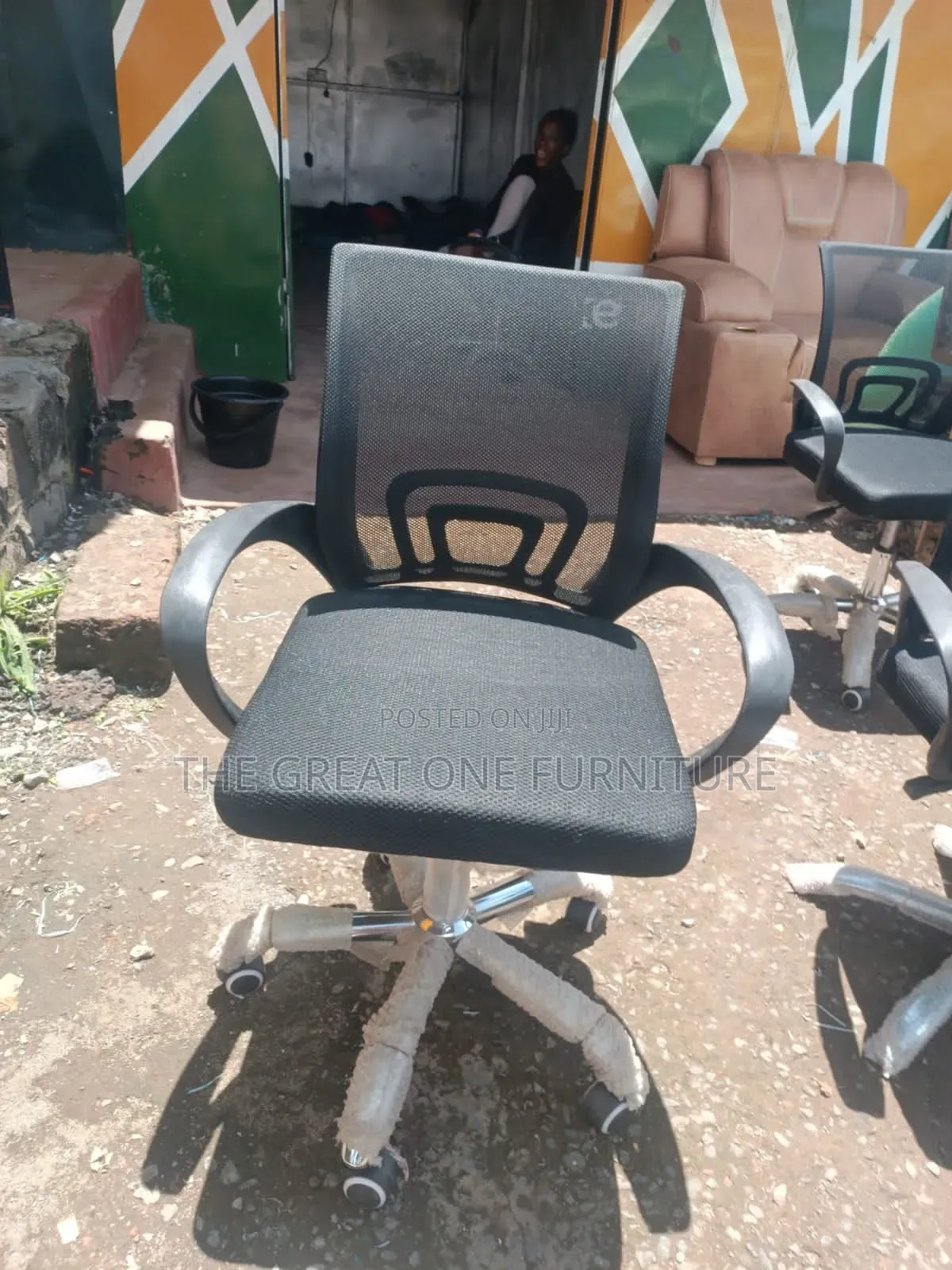 Adjustable Mesh Office Chair Black Tc4ez