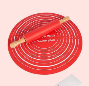 Silicone Baking Mat With Rolling Pin Set