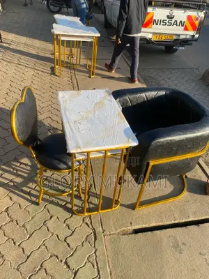 Black Set Manicure Chairs And Table