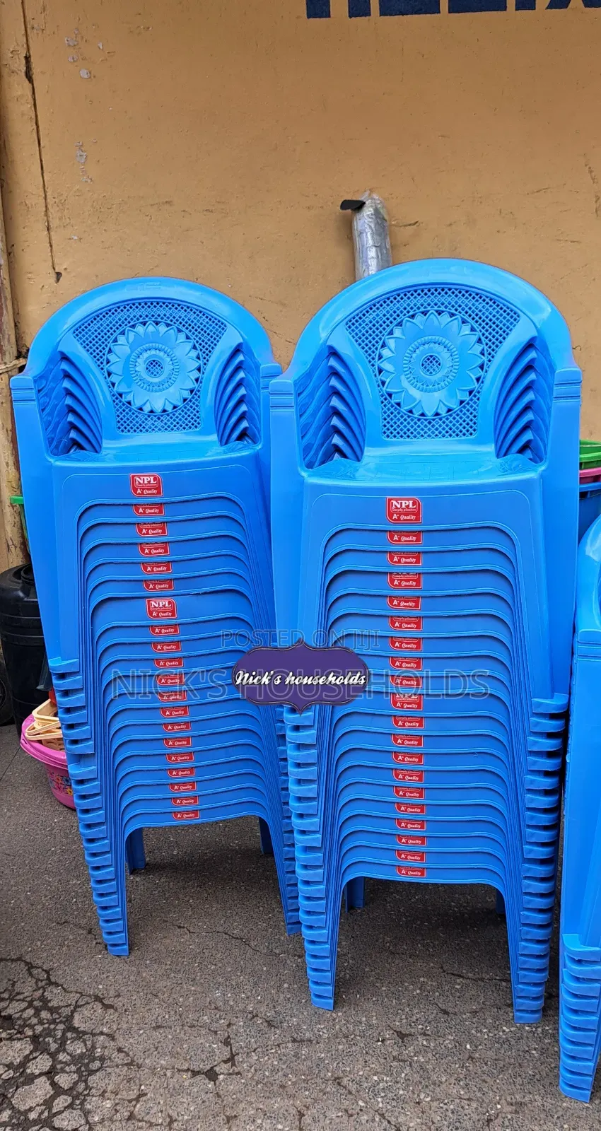Current Plastic Chairs, Strong Chairs Available