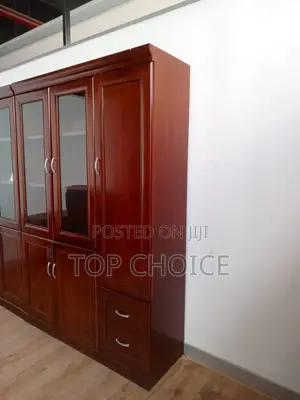 Wooden Mahogany Office Bookshelves