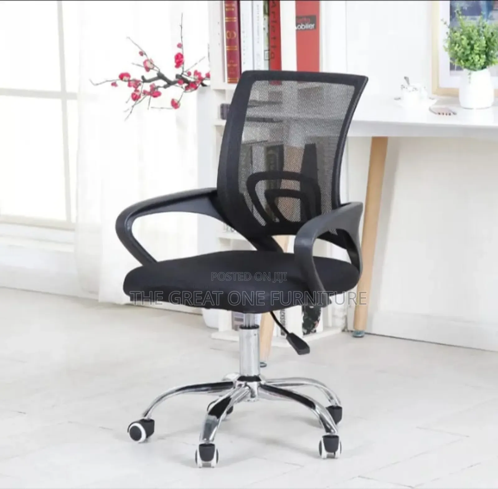 Black Modern Mesh Office Chair Yf5r