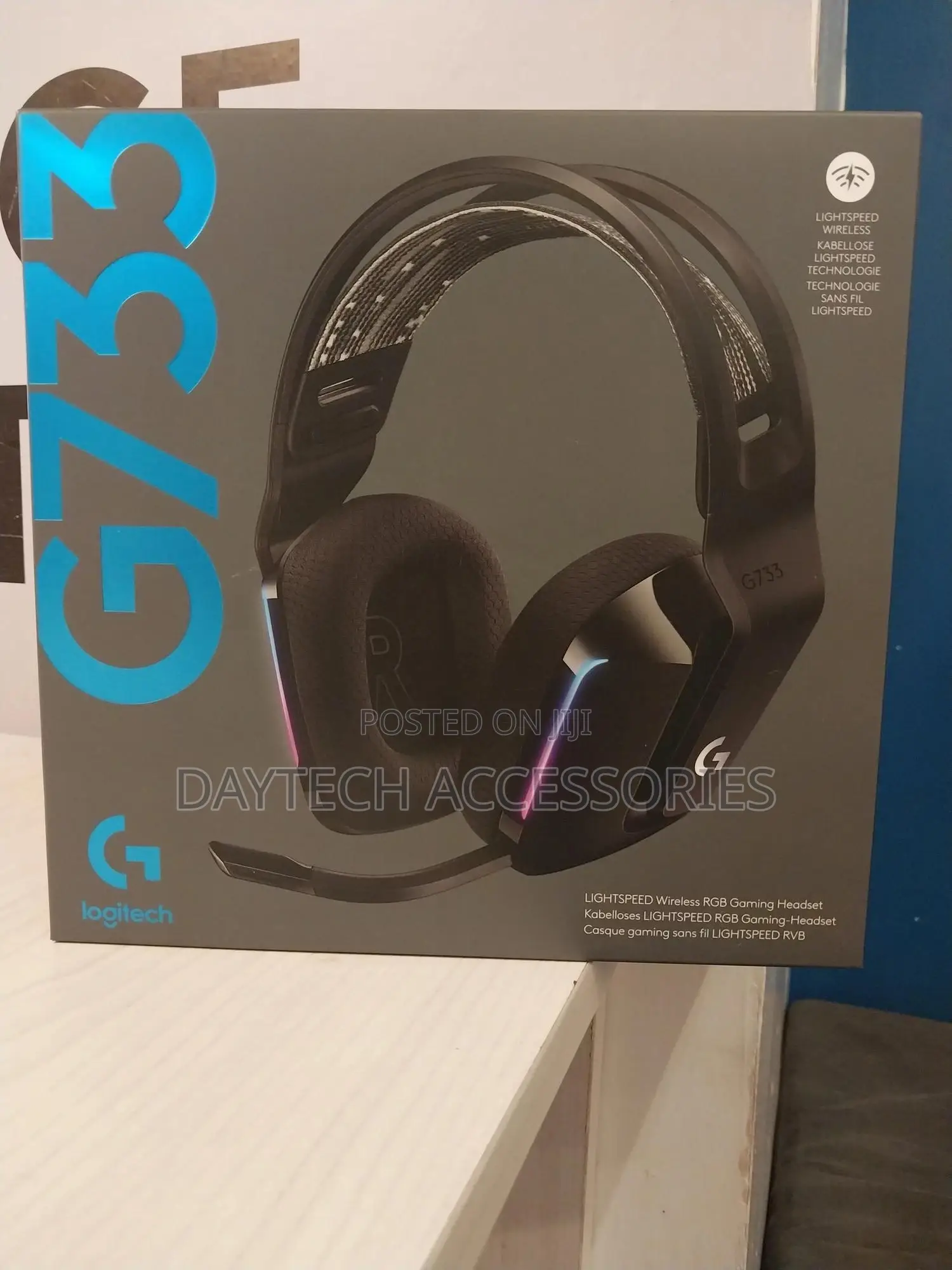 Logitech Lightspeed Wireless RGB Headset G733 Black