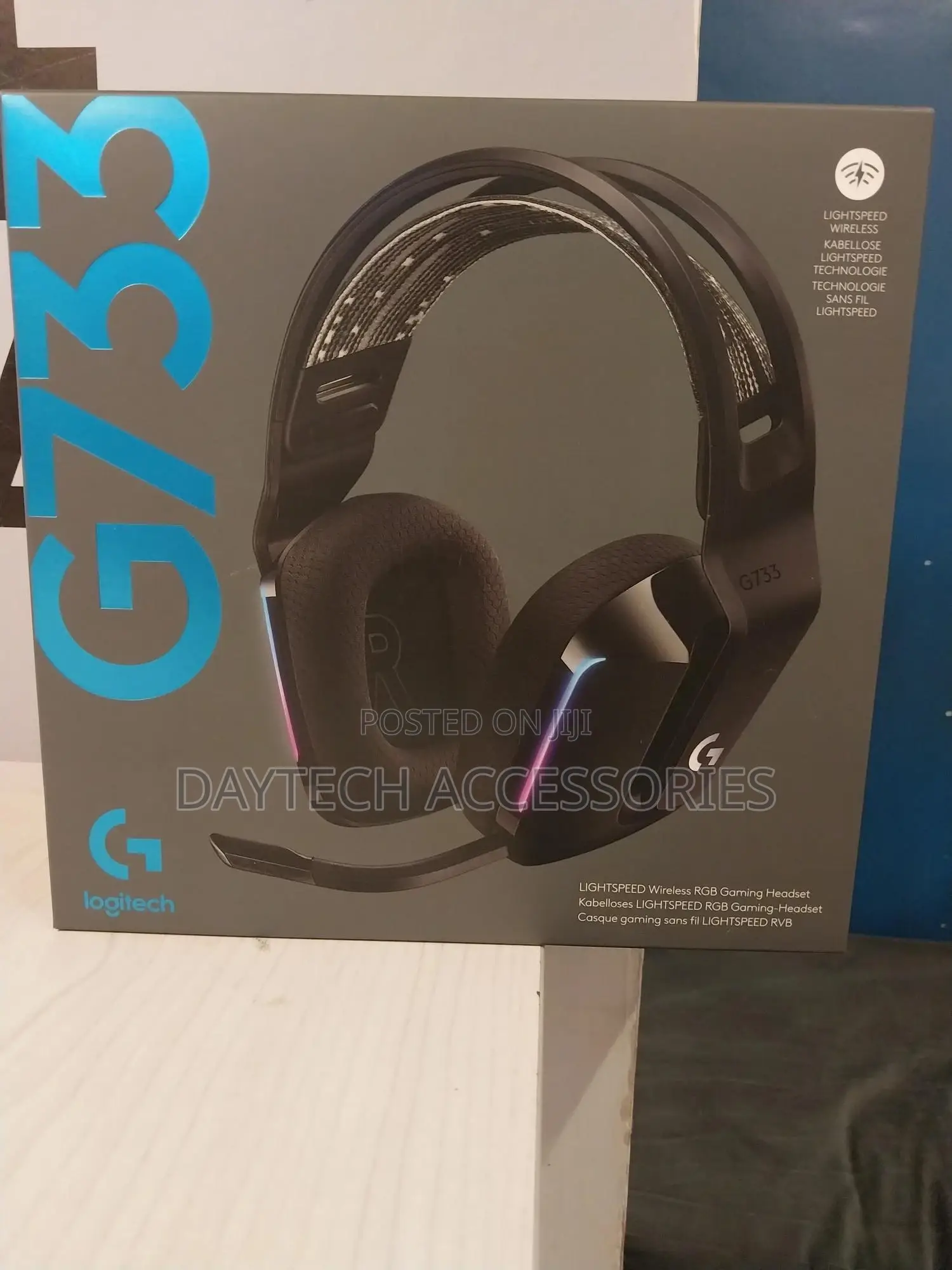 Logitech Lightspeed Wireless RGB Headset G733 Black