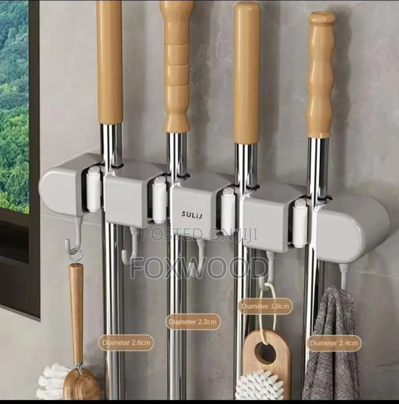 Universal Punch Free Mop Holder