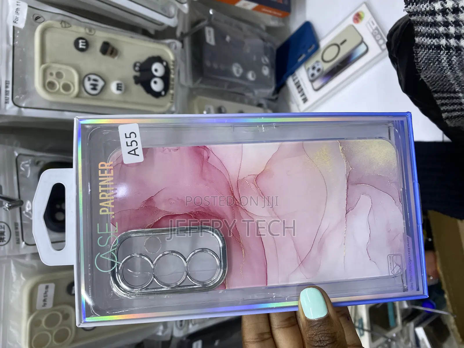 Sawiqpd Marble Case for Samsung Galaxy A55 Thin Silicone