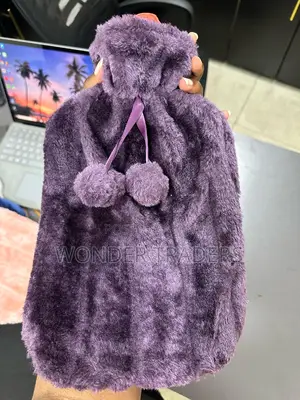 *Hot Water Bottle With Fur Fleece Cover* 
2 Litres