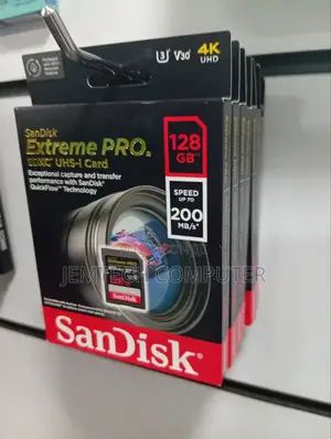 Sandisk Extreme Pro 128gb SDXC Card 200 MBPS 128gb Sandisk