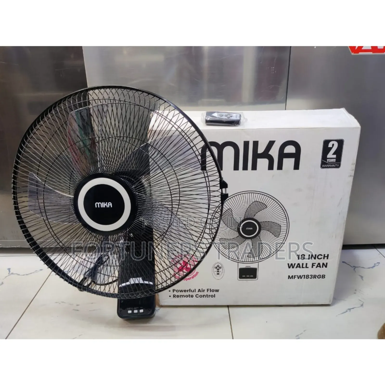 Wall Fan 18 Inches With Remote,Mika