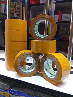 Brown Package Cellotape 2.4 Inches 100metres- 5 Pieces