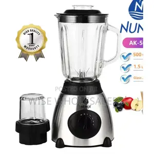 Nunix Ak-500 Powerful 2 In 1 Blender With Glass Jar - 1.5l