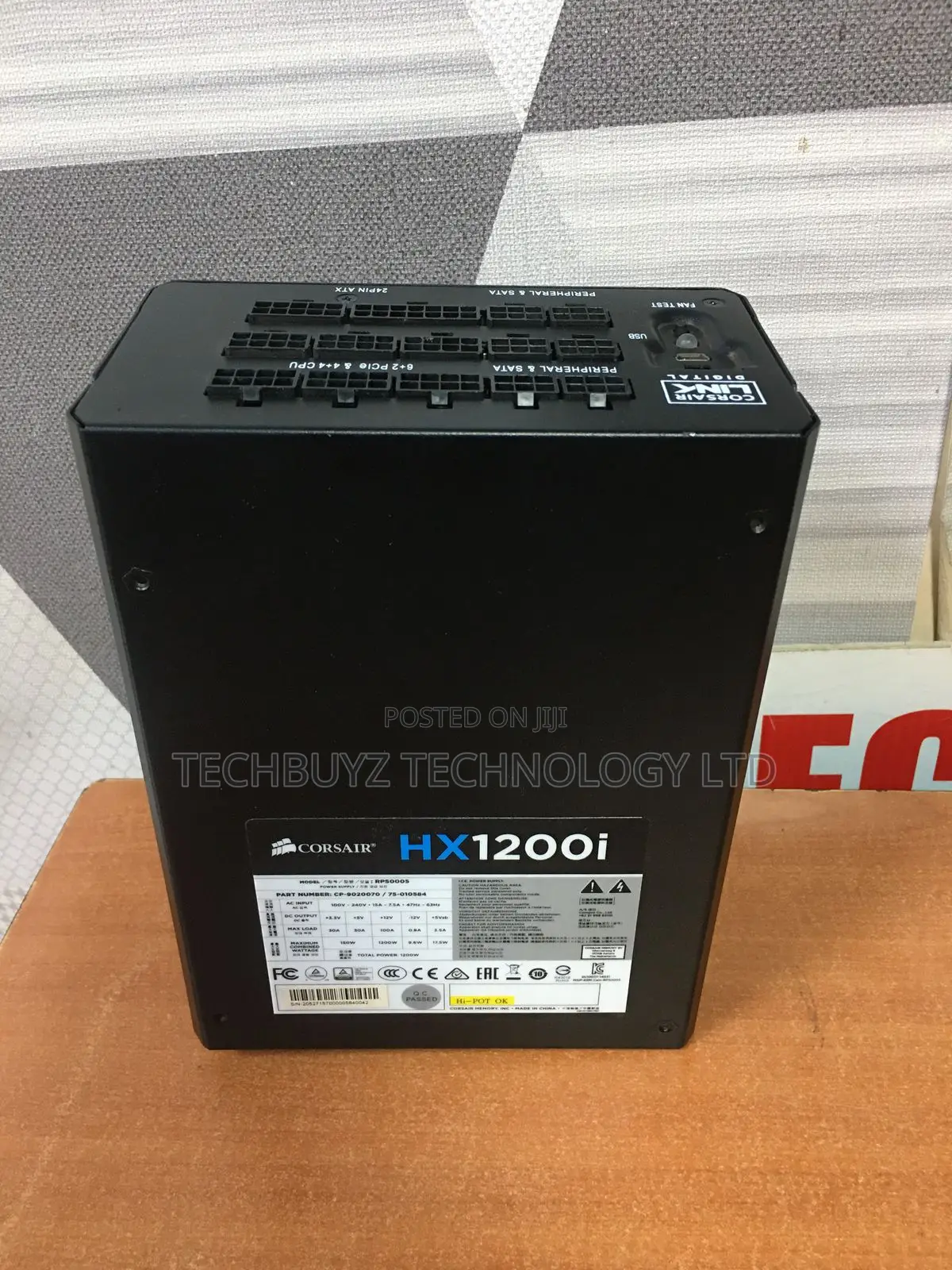 Corsair Hx1200i Fully Modular Ultra-Low Noise Atx Power Su