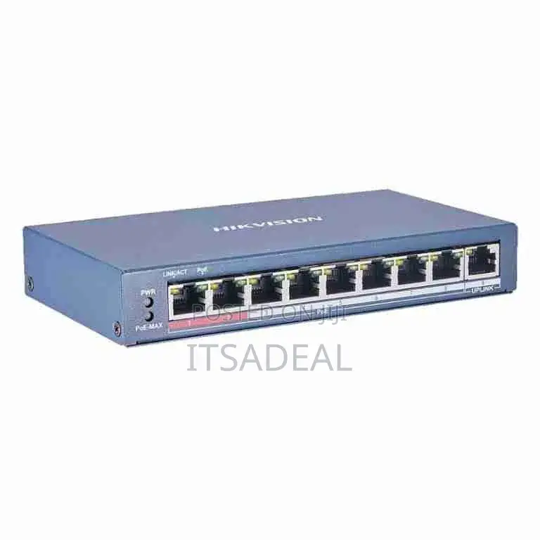 Hikvision 8-Port Poe Switch Ds-3e0109p-E/M(b)