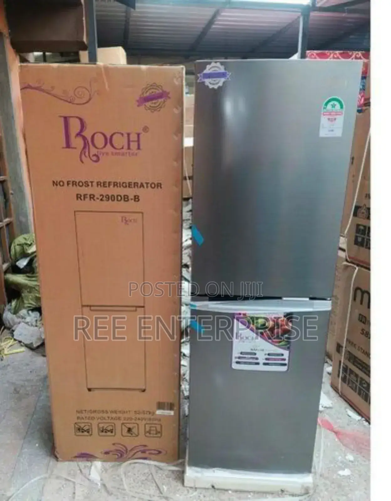Bottom Freezer 230litres
Roch RFR-290-Db-B Refrigerator