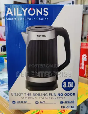 Ailyons 3.5 Litres Plastic Kettle 
Box Has 12 Pieces