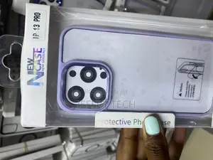 Capinha iPhone 13 Pro New Skin Camera Ring Clear Case-Purple